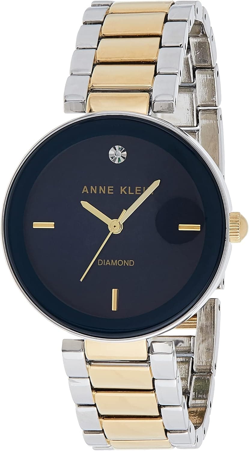 Anne Klein Relógio de pulso para mulher AKA3741811, Bicolor/azul-marinho, AK-1363NVTT