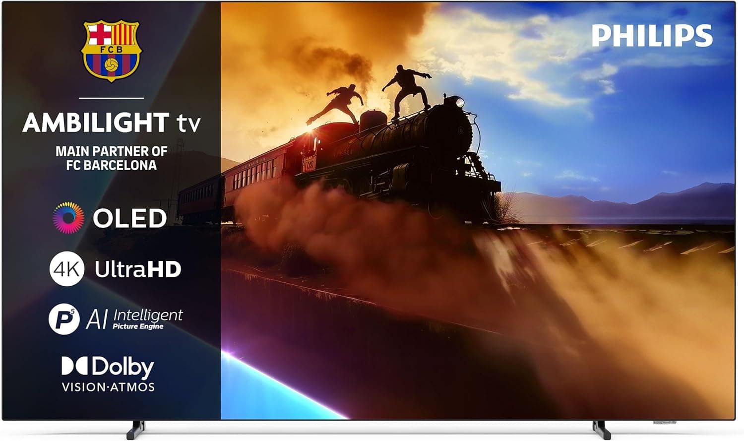 Philips 48OLED770 | Smart TV OLED 4K de 48 polegadas com Ambilight, Dolby Vision e Atmos, compatível com Alexa e Google Assistant