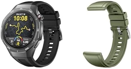 HUAWEI Watch GT 5 Pro 46mm Negro + EasyFit 3 Fluoroelastomer Strap Verde
