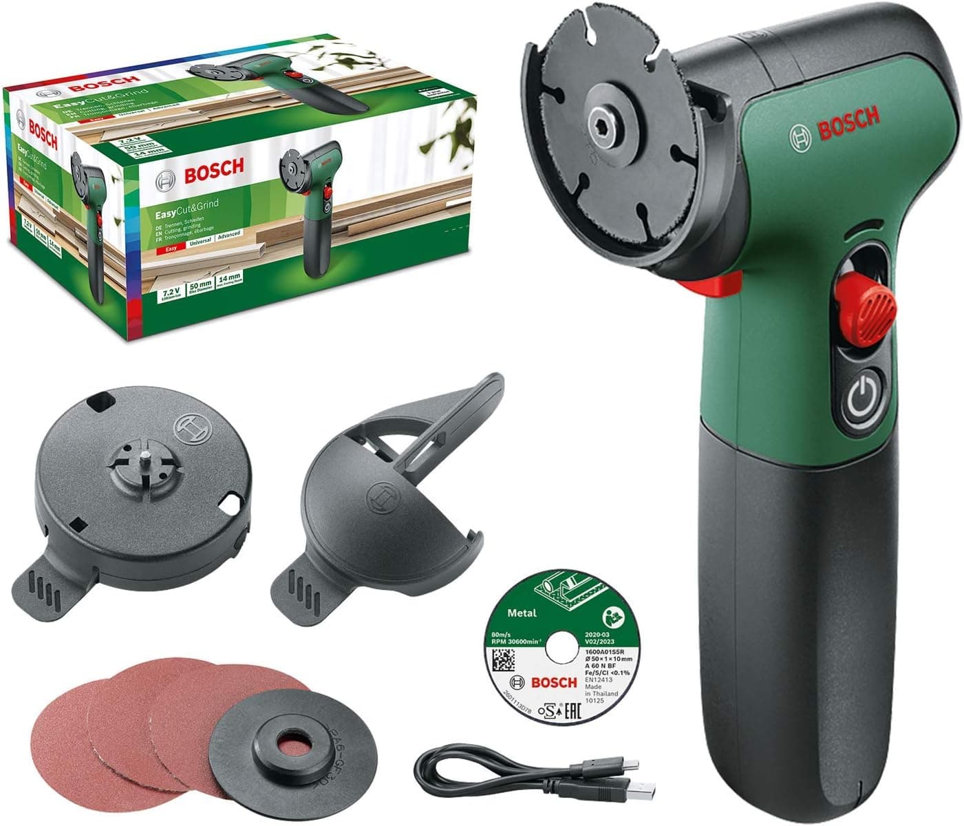 Bosch multiferramenta a bateria EasyCut&Grind 2.0 Ah, 7,2 V, em caixa