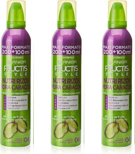 Garnier Fructis Style espuma hidra-caracóis 5 ações, 200 ml