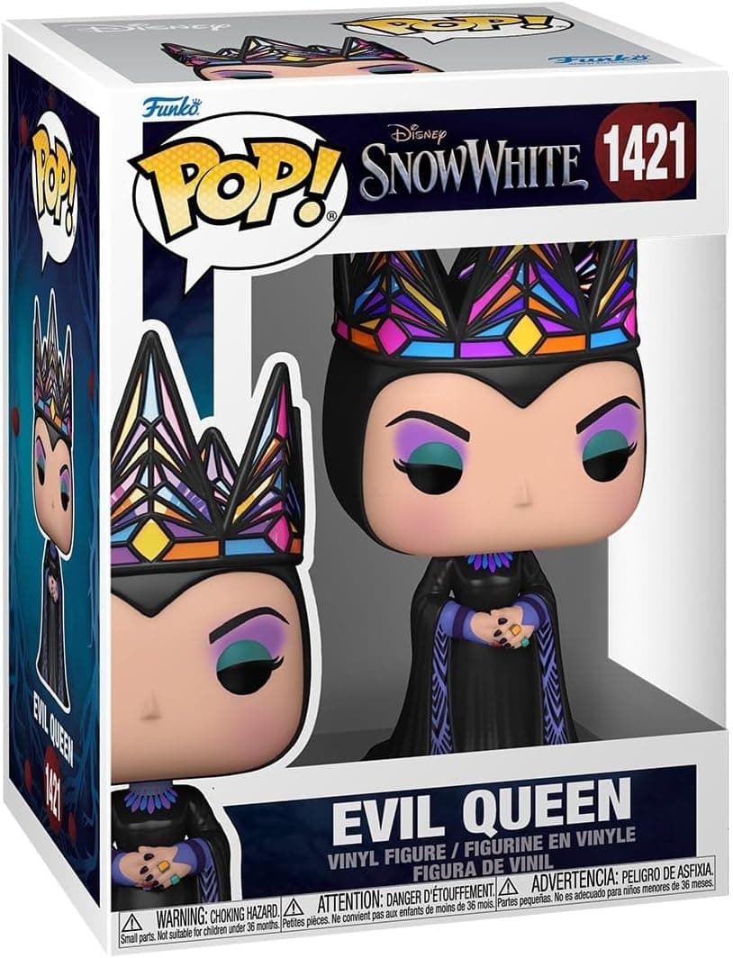 Funko Pop! Disney: Snow White Live Action - Evil Queen - (BL/BK) - figura de vinil colecionável