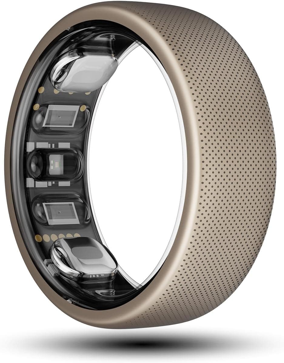 Amazfit Helio Ring, anel inteligente com monitorização do sono, frequência cardíaca, resistência à água 10 ATM 3,75 g ultra leve Fitness Tracker até 4 dias de duração da bateria