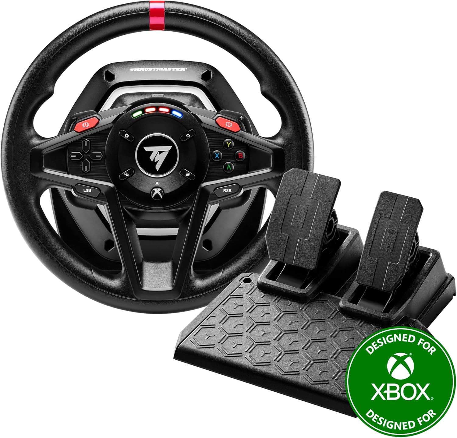 Thrustmaster T128, Volante de Corrida com Feedback de Força com Pedais Magnéticos, Xbox Series X|S, Xbox One, PC
