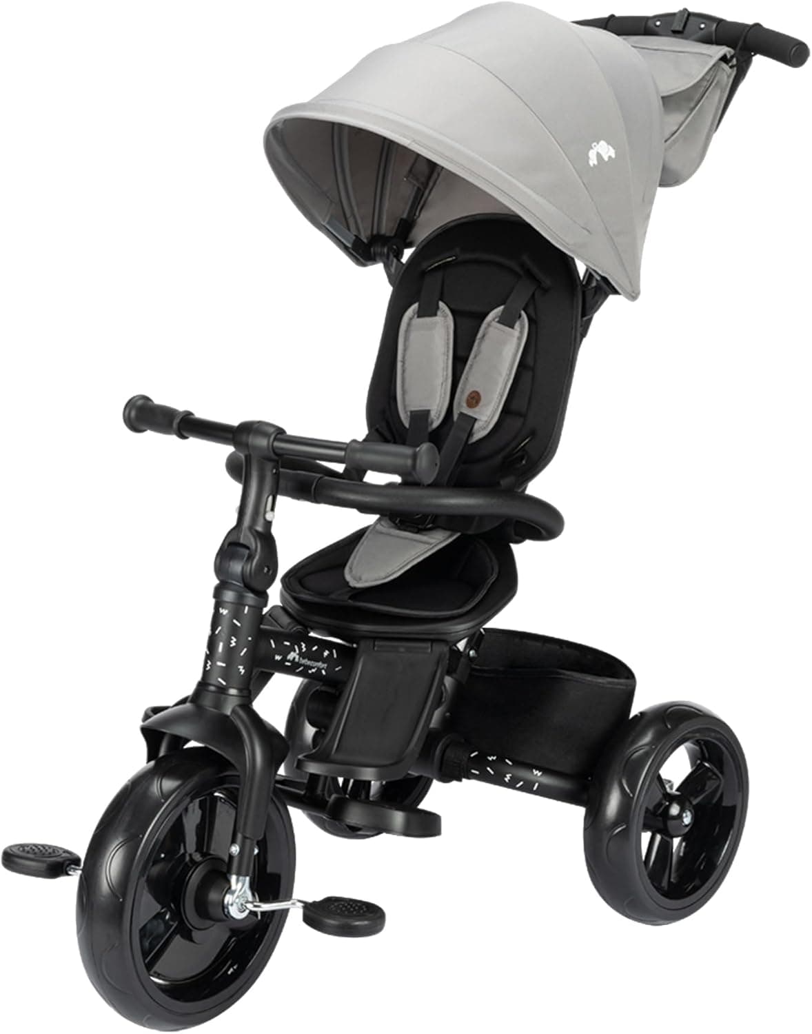 Bebeconfort Windy, triângulo evolutivo com guiador para pais, 10 m - 4 A, 0 - 25 kg, ajustável para crianças, assento confortável e reversível, capa protetora, dobrável compacto, bicicleta infantil,