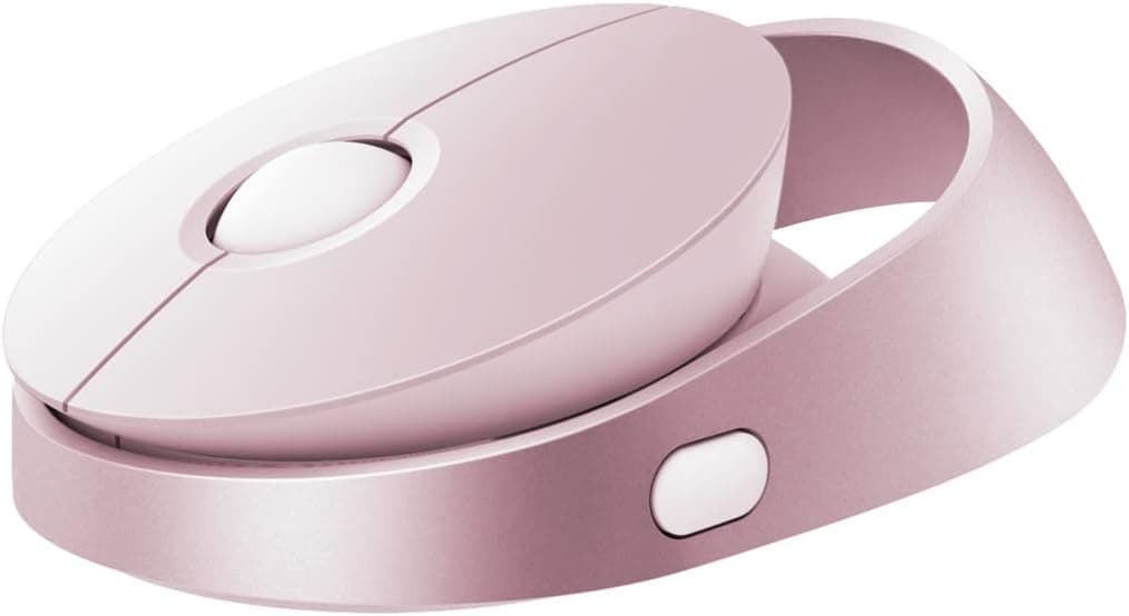 Rapoo | Rato laser sem fios Ralemão Air 1 (rato sem fio, conexão multimodal, rato Bluetooth, compatível com vários dispositivos, bateria durável, sensor de 3200 PPP), cor rosa