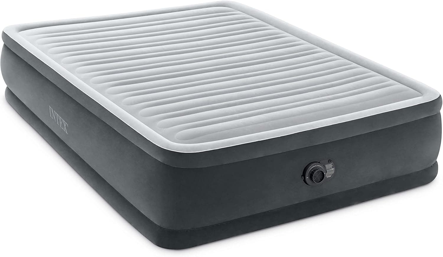 Intex 64414 Colchão insuflável Comfort Plush, peso máximo suportado 272 kg, 152 x 203 x 46 cm