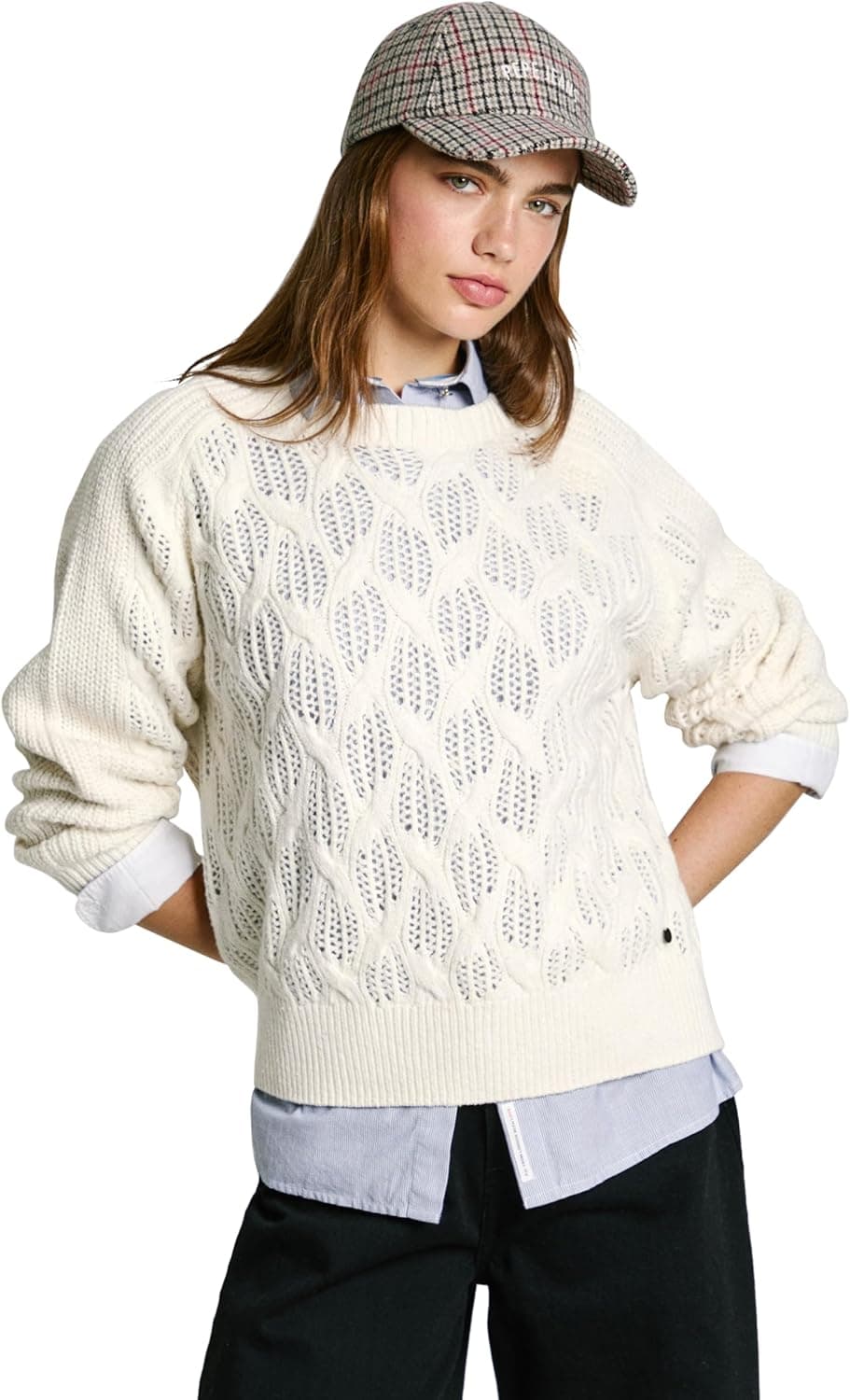 Pepe Jeans Hedra Crew Malha para mulher