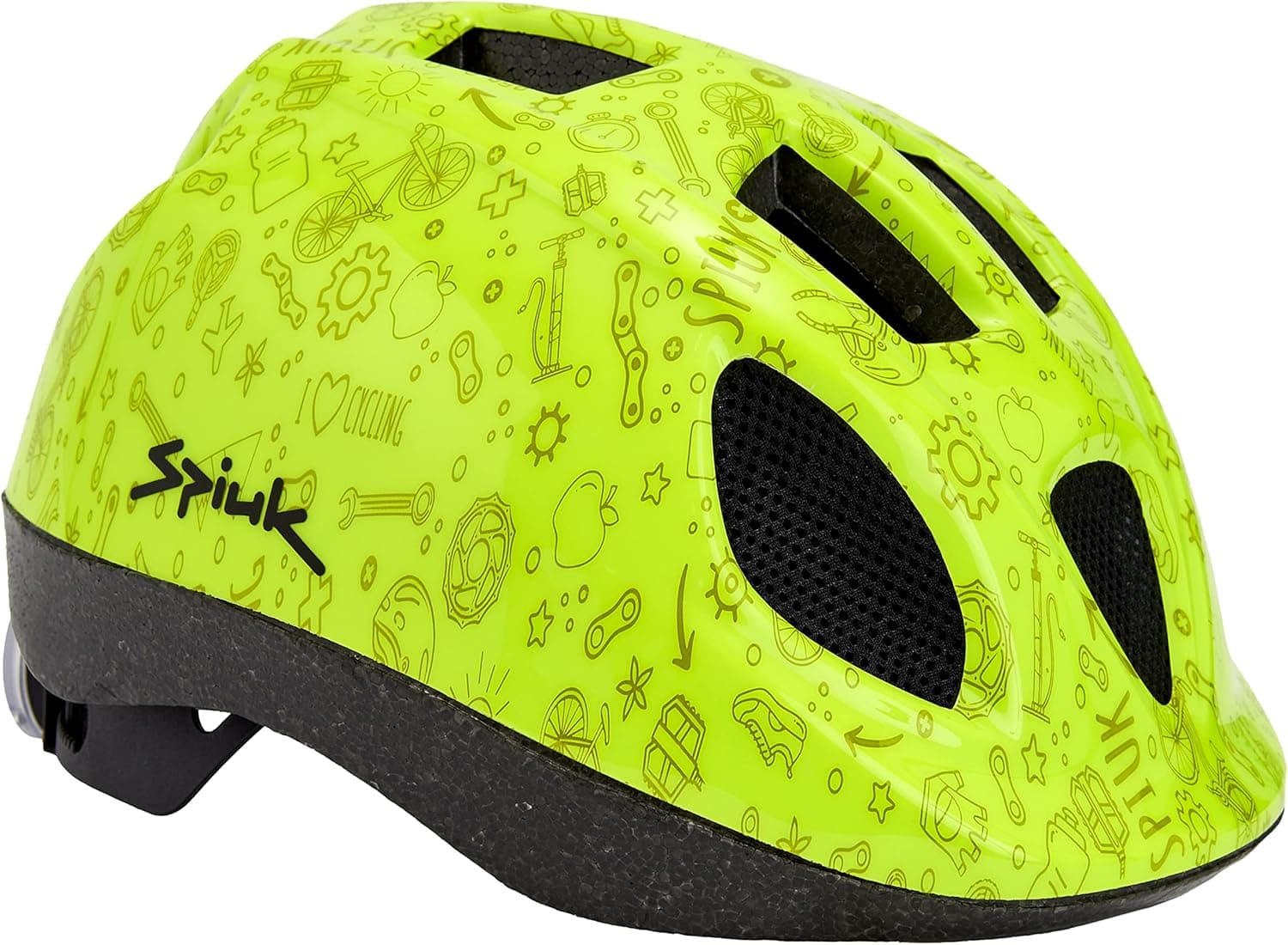Spiuk Kids Capacete LED unissexo, amarelo para criança, XS/S (46/53 cm) UE