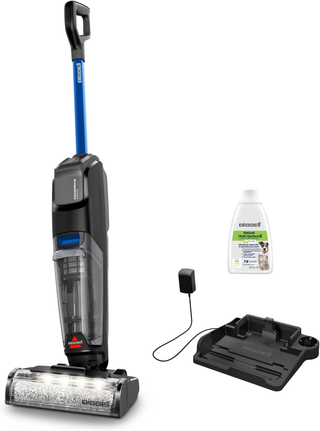 Bissell CrossWave OmniFind 4006N | Aspirador de mão sem fios com função mop e luz LED FurFinder para detetar pelos de animais, limpeza multisuperfície até 185 m²