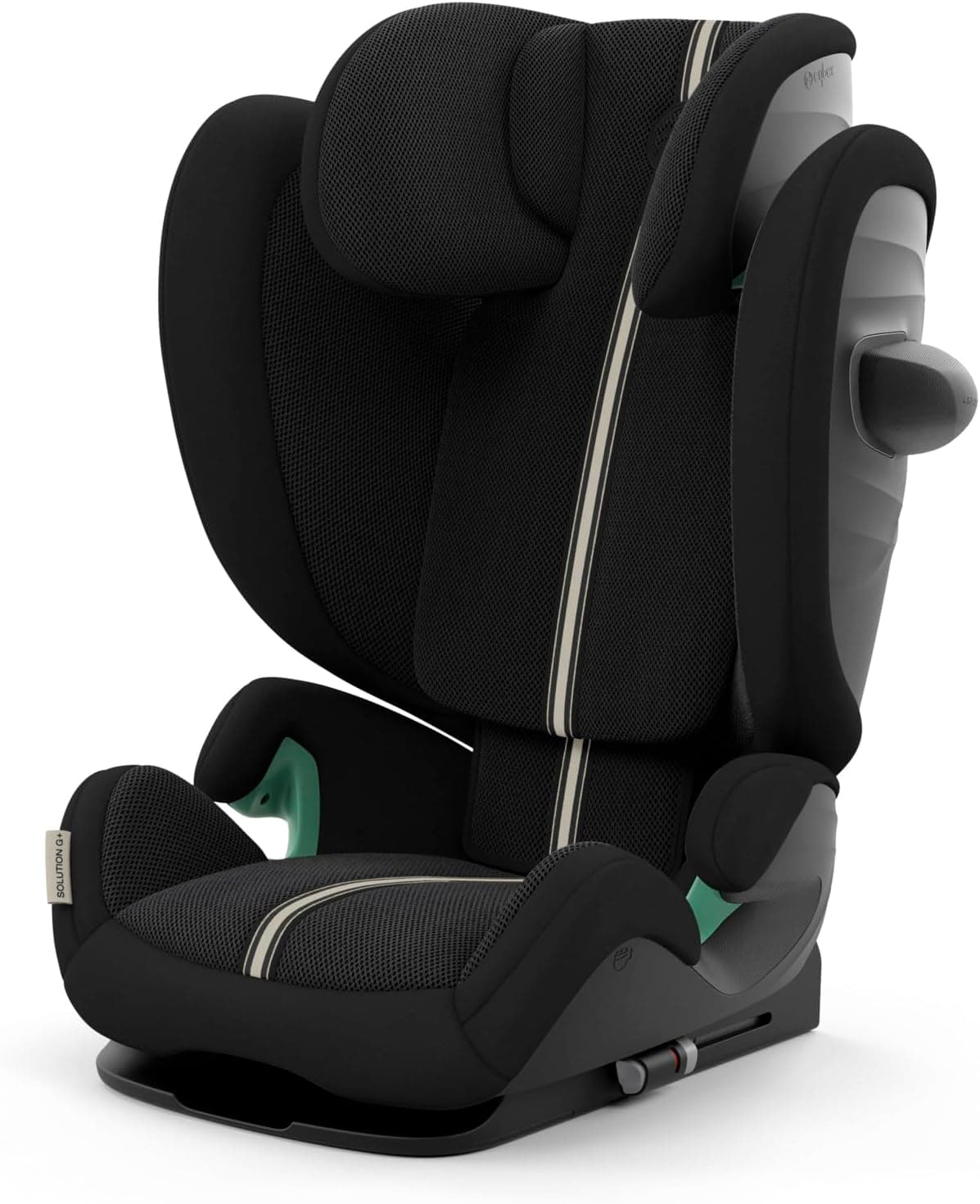 CYBEX Gold Cadeira de carro infantil Solution G i-Fix Plus, para carros com e sem ISOFIX, de 3 a 12 anos aprox. (100-150 cm), aprox. 15 a 50 kg, preto (lua preta)