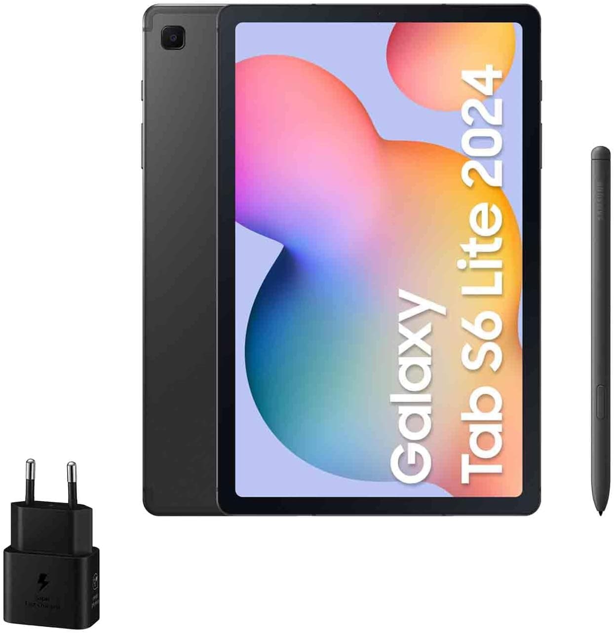 Samsung Galaxy Tab S6 Lite (2024), 128 GB, tablet de 10,4", processador Exynos 1280, 4 GB RAM, Wi-fi, Android 14, cinzento