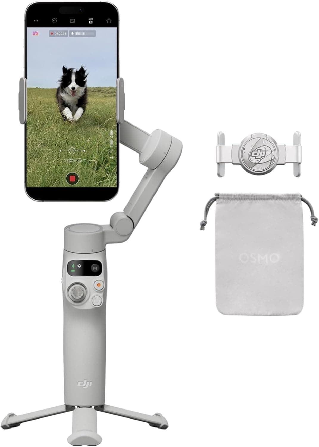 DJI Osmo Mobile 7 | Estabilizador de smartphone de 3 eixos com tripé integrado e ActiveTrack