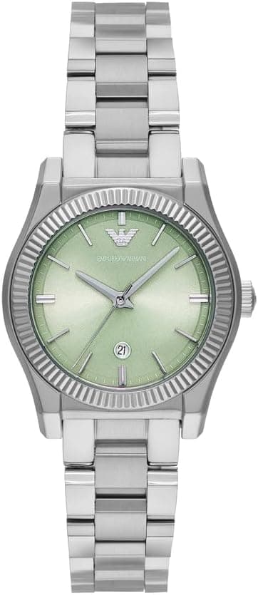 Emporio Armani Relógio analógico feminino de quartzo com pulseira de aço inoxidável AR11656