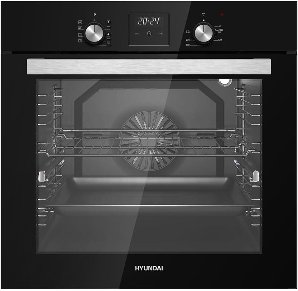 Hyundai HHM10800DCN | Forno multifunções 80 L com ventoinha, 9 programas, display LED e interior esmaltado