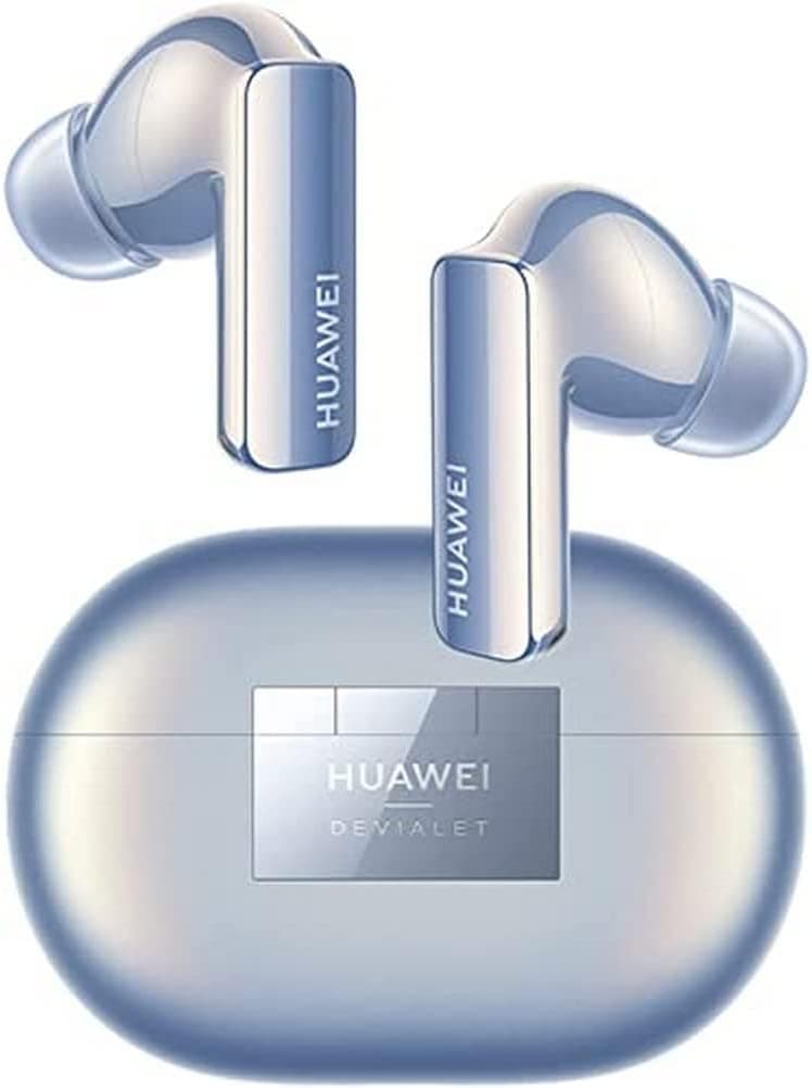 HUAWEI FreeBuds Pro 2 Altifalantes duplos com som verdadeiro, Pure Voice, ANC 2.0, inteligente, EQ triplo adaptativo, certificação HWA e Hi-Res sem fios, versão alemã, azul prateado