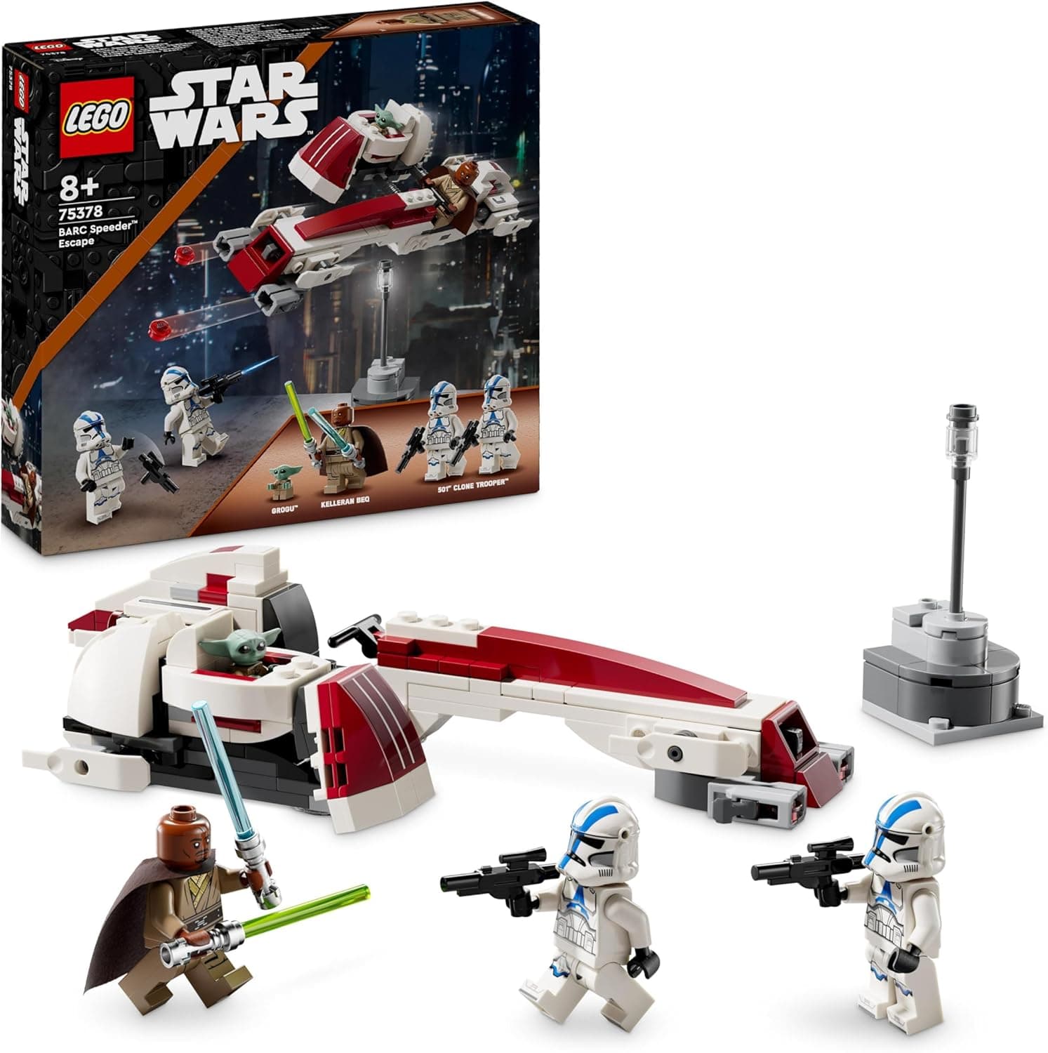 LEGO Star Wars 75378 | Brinquedo de construção Speeder BARC com figuras para crianças a partir dos 8 anos