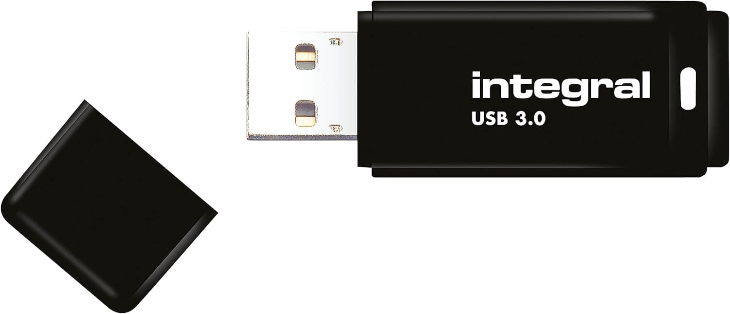 Integral 1TB Memória flash USB 3.0 preta - velocidades de transferência rápidas
