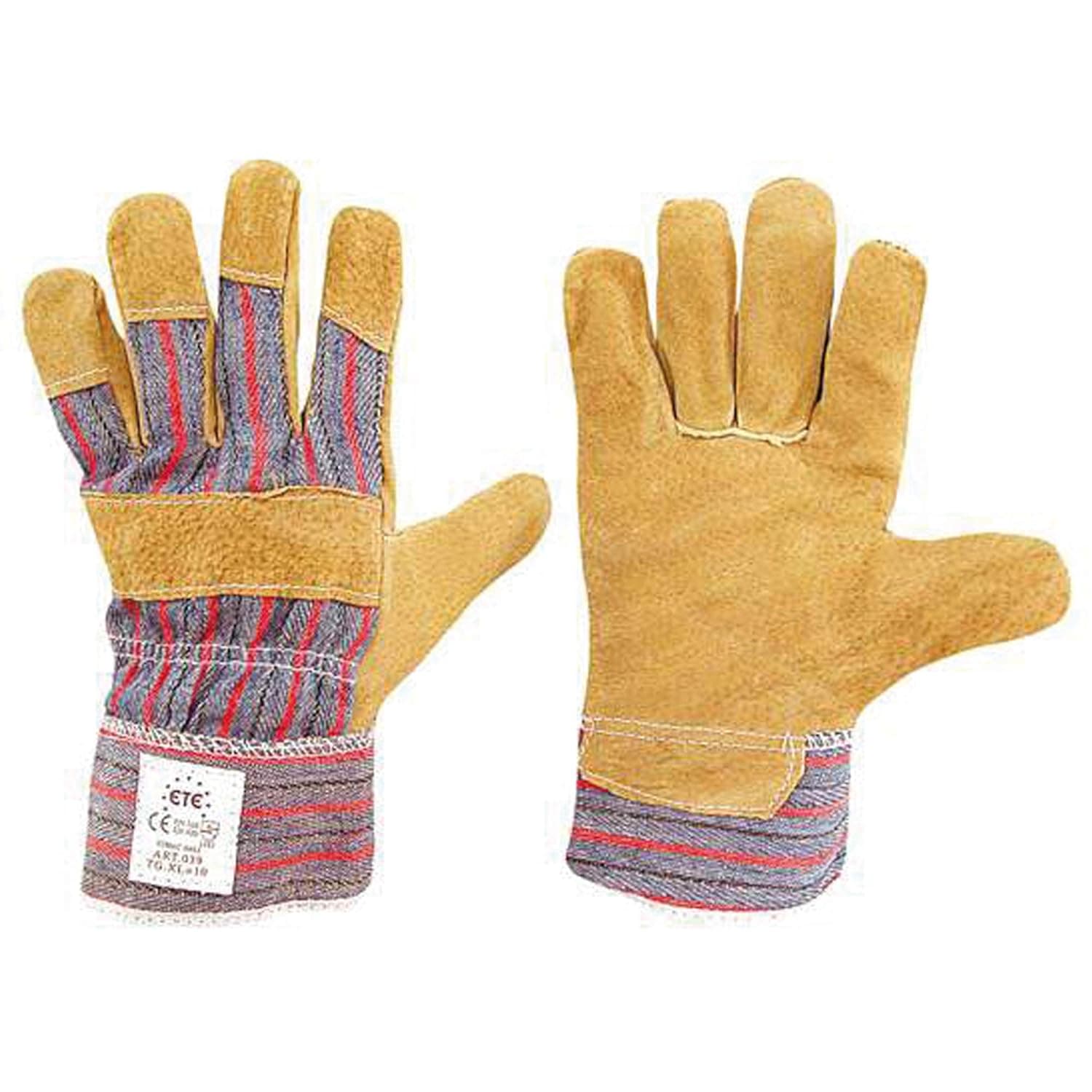 Ferko - F-039/10 - Luvas de trabalho em couro - tamanho 10 - alta resistência para atividades de inverno