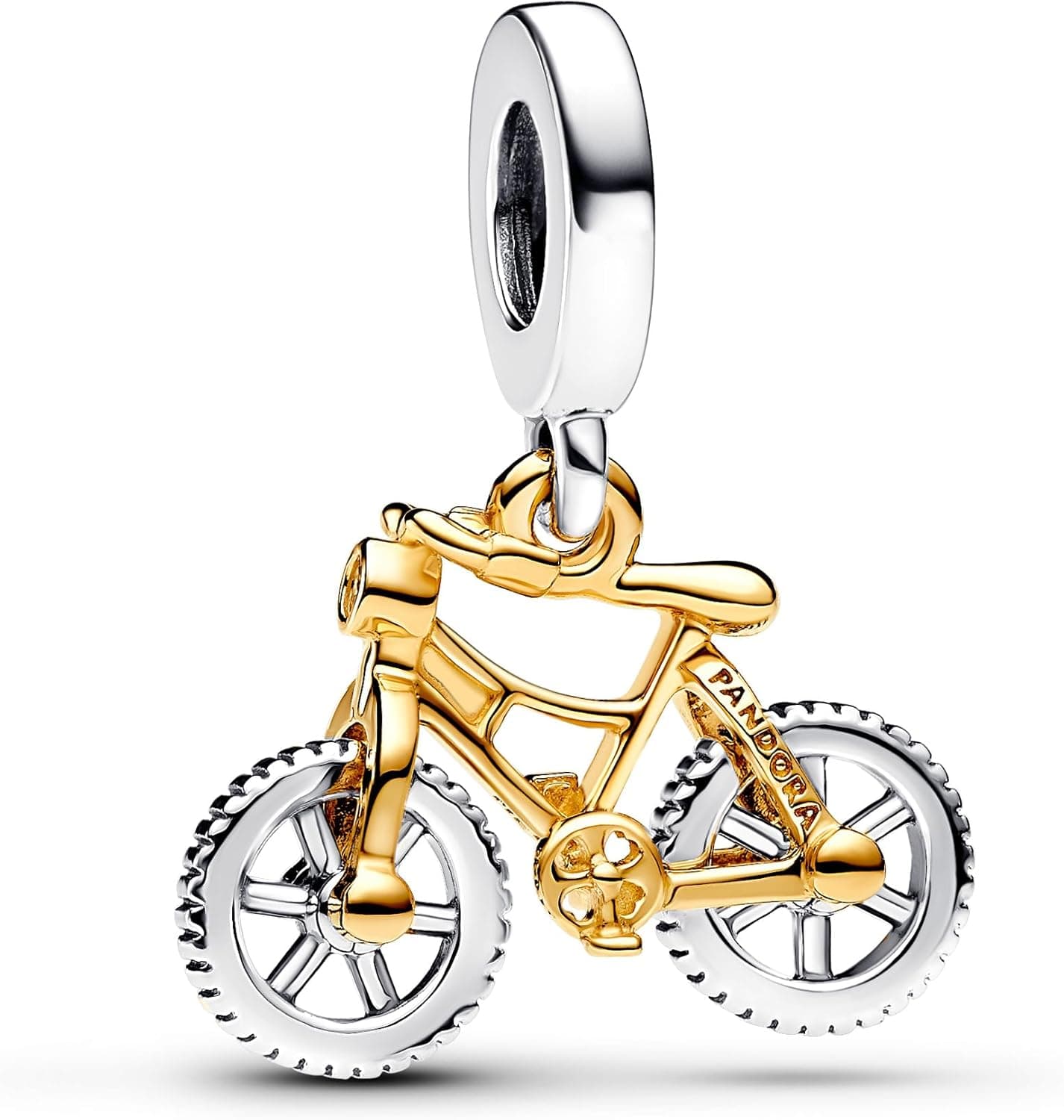 PANDORA Moments | Pulseira de elos com zircónia cúbica e pendente de bicicleta