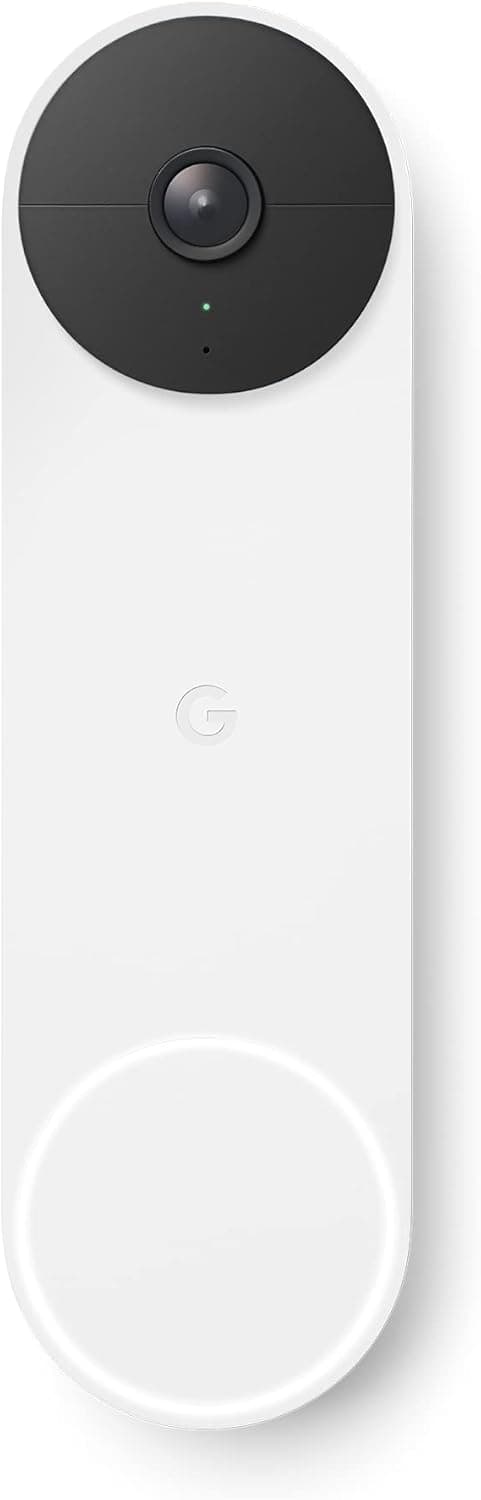 Google Nest Doorbell - campainha de vídeo sem fio, snow, 960p, apenas movimento