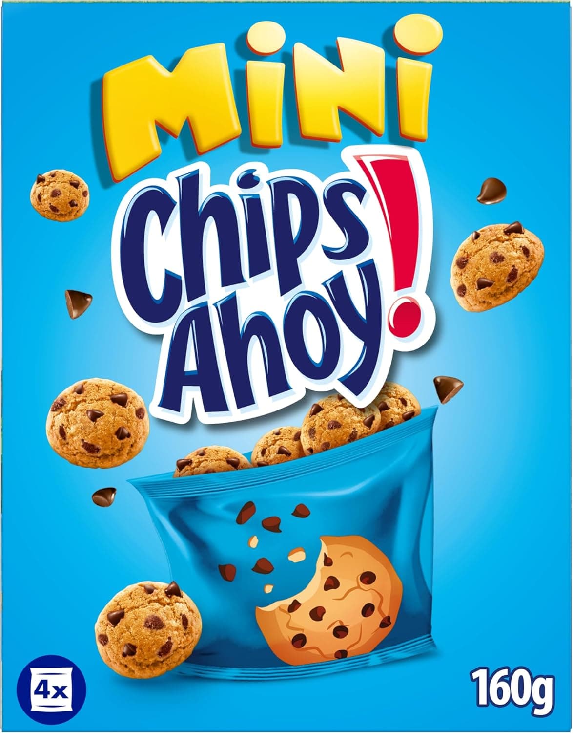 Chips Ahoy! Mini bolachas bolachas bolachas americanas com pepitas de chocolate 160 g