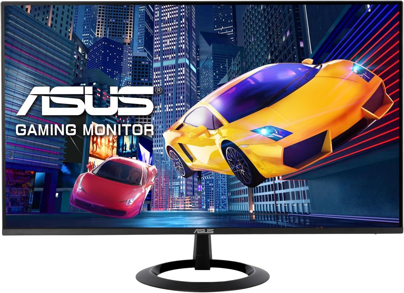 ASUS VZ24EHF Eye Care Monitor Gaming de 24 polegadas (IPS, Full HD, sem molduras, 100 Hz, sincronização adaptativa, 1 ms MPRT, HDMI, baixa luz azul, sem cintilação, montagem na parede)