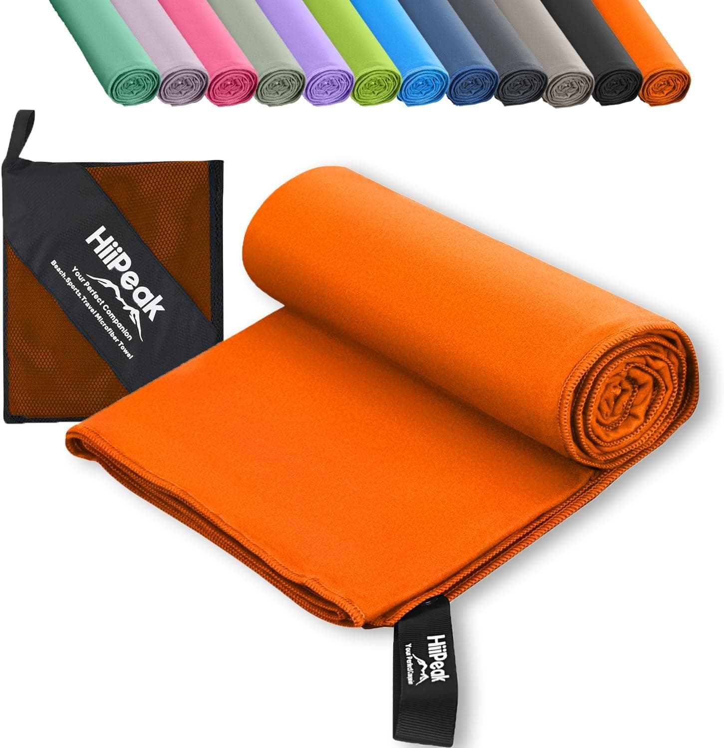 HiiPeak Toalhas de microfibra de ginásio grandes, toalha de ginásio compactas e de alta absorção, toalha ginásio para homem, mulher, ideal para ginásio, viagens e piscina, manutenção fácil
