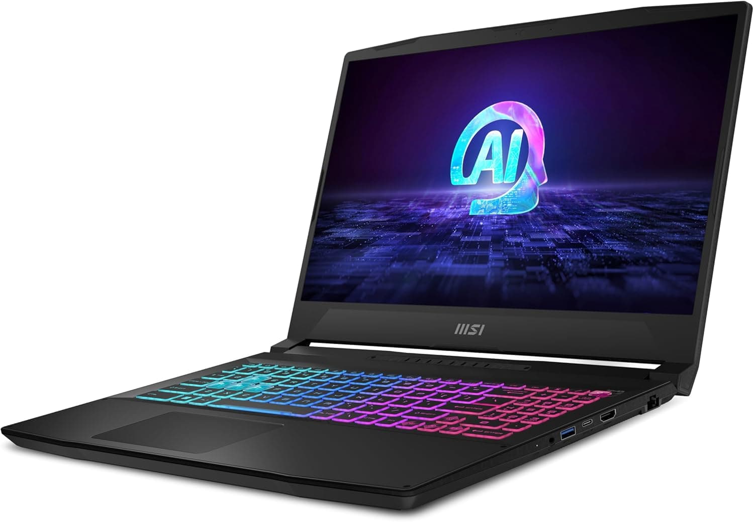 MSI Katana A15 AI B8VF-610XES Computador portátil de 15,6" (Ryzen 7 8845HS, RAM 16Gb, 1TB SSD, Free Dois), preto, teclado QWERTY espanhol