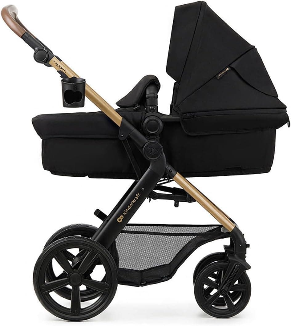 Kinderkraft MOOV 2 EVA Cadeira de carro 4 em 1, Mink PRO I-Size, MINK FX, sistema de viagem, carrinho de bebé, carrinho de passeio, dobrável, para recém-nascido, desde o nascimento até aos 3 anos