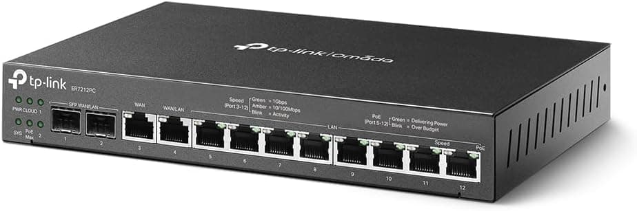 TP-LINK Omada ER7212PC - Router - 8-Port-Switch