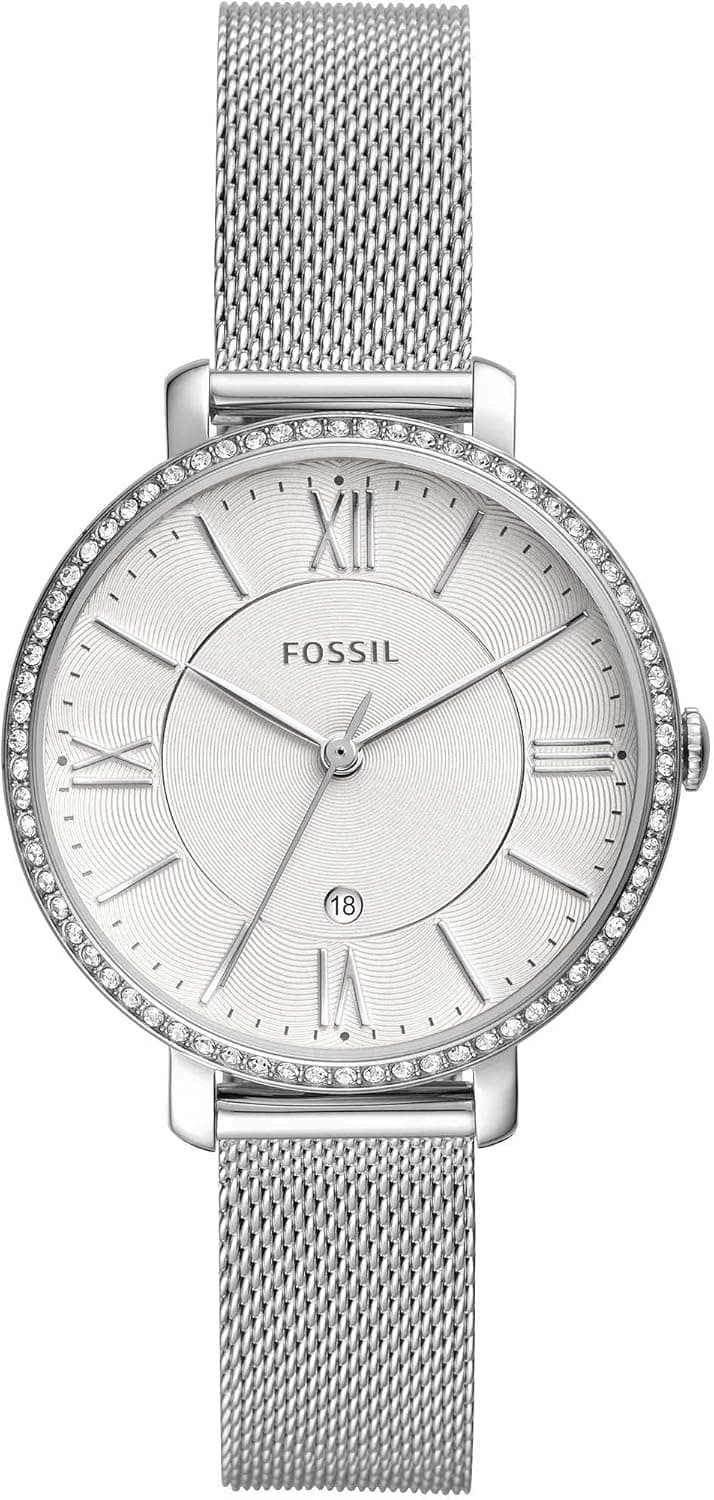 Relógio feminino Fossil Jacqueline, movimento de quartzo com pulseira de aço 