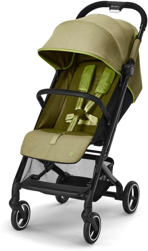CYBEX Gold Carrinho de passeio Beezy com sistema de arnês One-Pull, desde o nascimento até cerca de 4 anos (máx. 22 kg), compacto e ergonómico, verde natural 