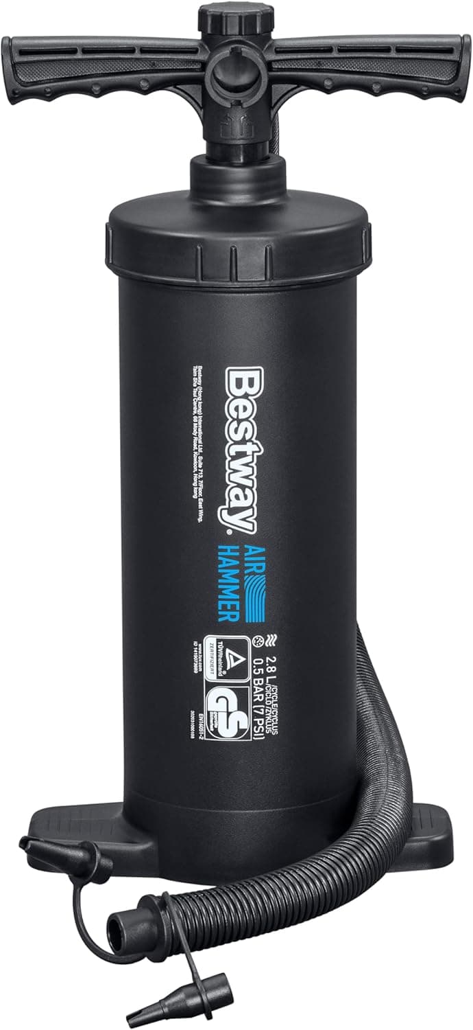 BESTWAY Bomba de ar manual - Air Hammer 18,5 x 11,2 x 37 cm, preto