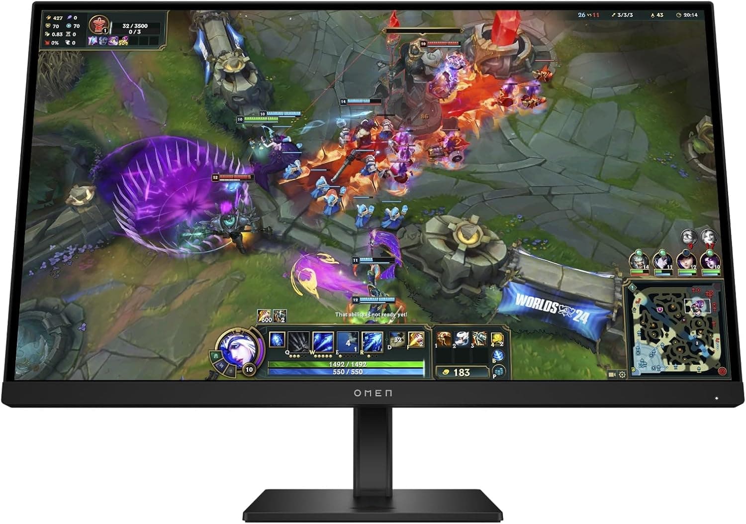 HP OMEN 27qs G2 | Monitor gaming 27 polegadas QHD 280 Hz com 1 ms e AMD FreeSync Premium