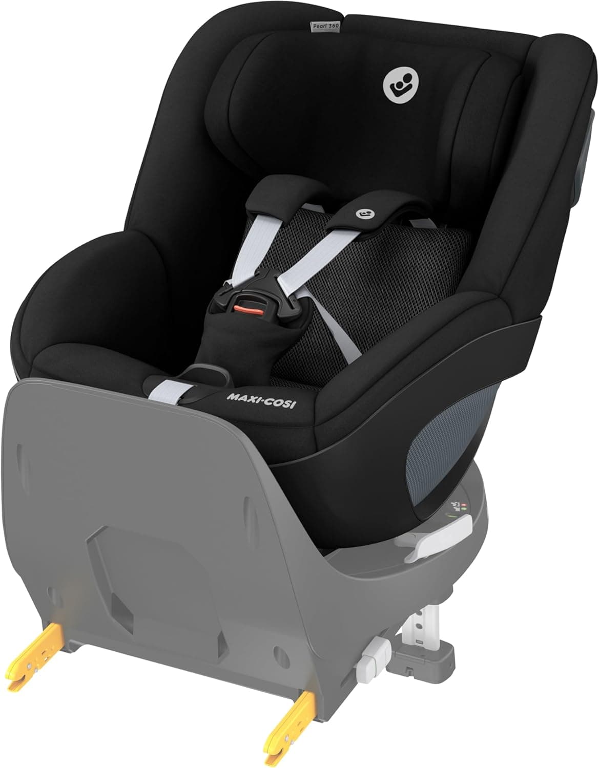 Maxi-Cosi Pearl 360 cadeira carro bebé i-Size, cadeira de carro giratória 360 para bebé e criança ISOFIX, 3 meses - 4 anos (61-105 cm), climaFlow, arnês de abertura e fecho fácil, G-CELL, Authentic
