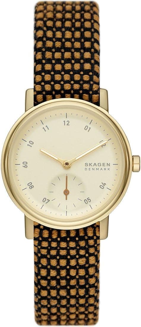 Relógio Skagen Kuppel para Mulheres, Movimento de Quartzo com Pulseira de Aço ou Couro