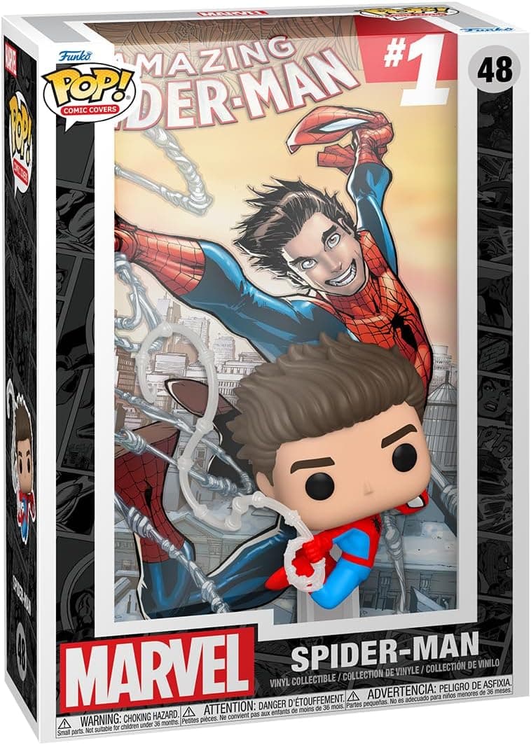 Funko Pop! Capa de banda desenhada: Marvel - The Amazing Spider-Man #1 - figura de vinil colecionável 