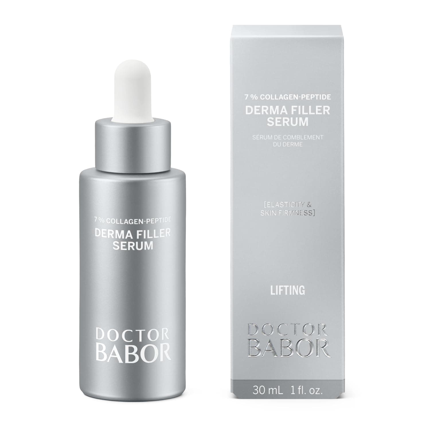 DOCTOR BABOR Derma Filler Serum | Cuidados faciais eficazes com 7% de peptídeos de colagénio para uma redução visível das rugas, soro antienvelhecimento para pele macia e firme, vegano | 30 ml