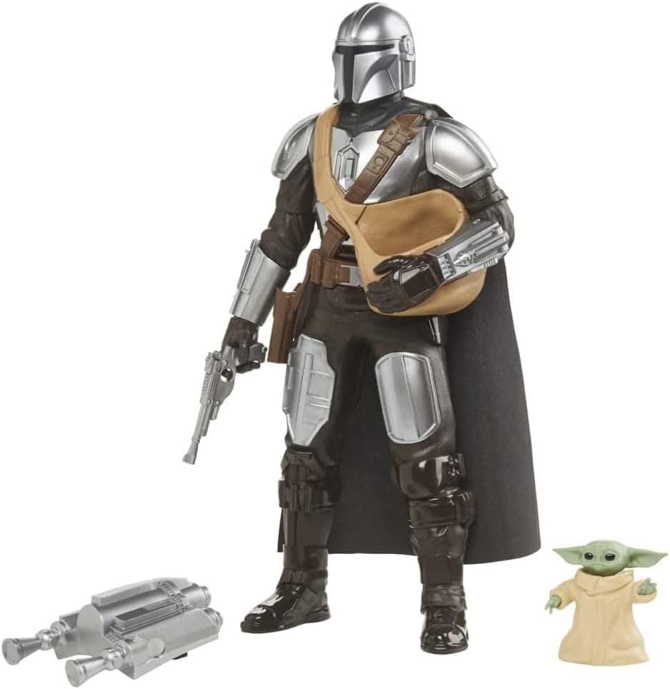 Star Wars - Galactic Action - The Mandalorian & Grogu - Figuras eletrónicas interativas em escala de 30 cm - Brinquedos para crianças - Idade: 4