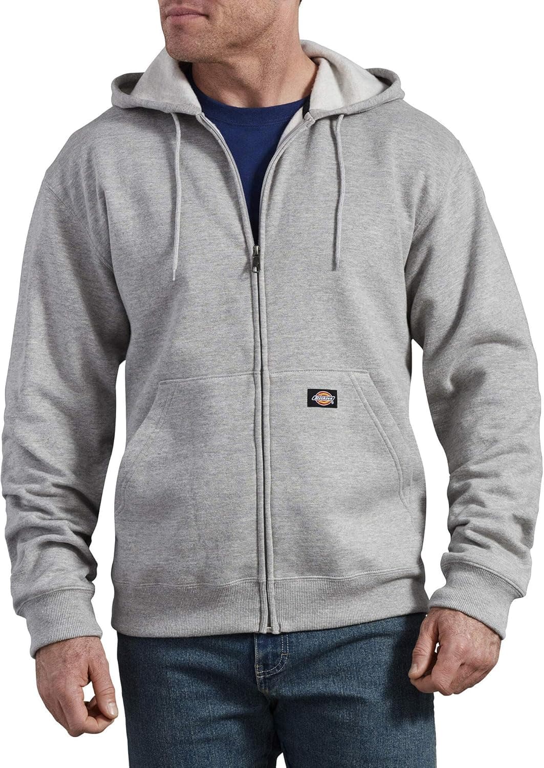 Dickies Sweatshirt em Felpa de Espessura Média com Capuz e Fecho de Cremallheira Completo, Corte Regular para Homem