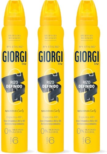  Giorgi | Line – Espuma para Caracóis Definidos, 250ml x 3