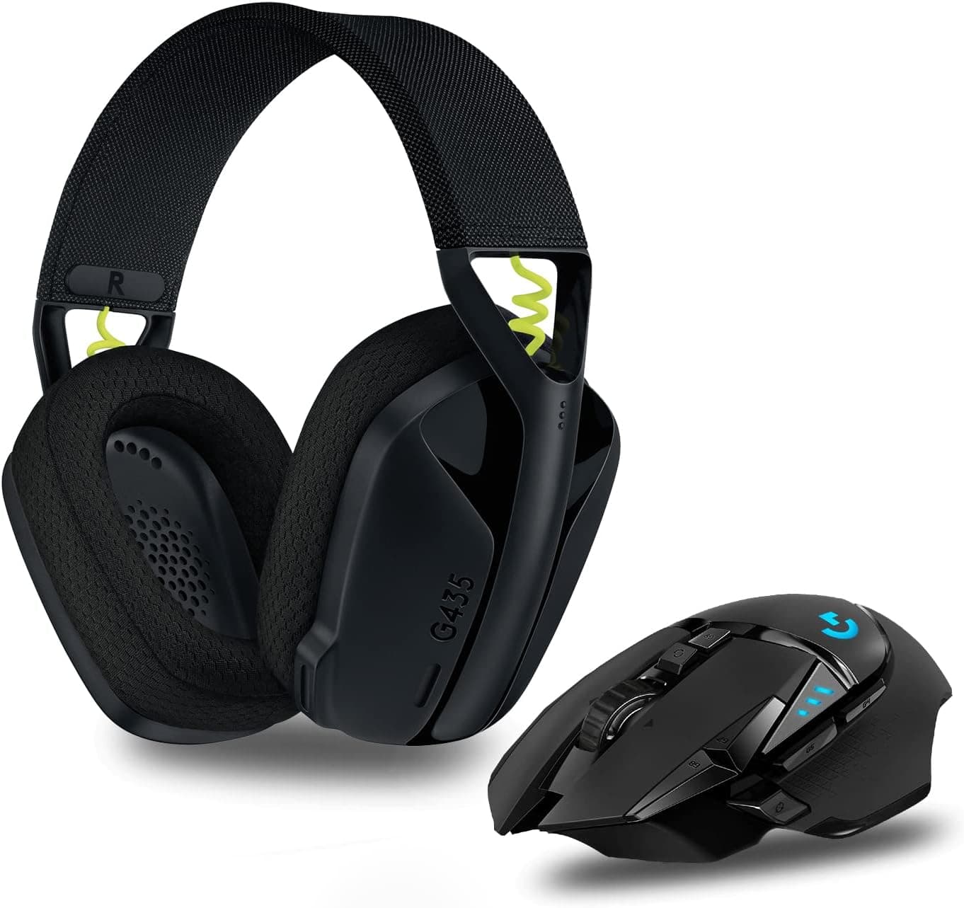 Logitech G 502 LIGHTSPEED Rato Gaming sem fios Logitech G435 auriculares sem fios LIGHTSPEED para jogos