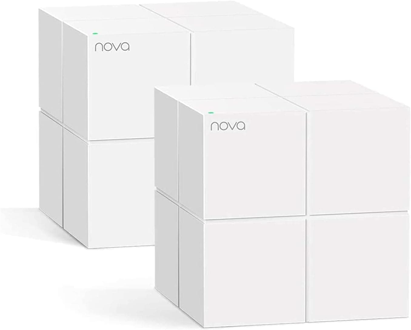 Tenda Nova MW6 - Router Mesh WiFi solução completa WLAN de malha de banda dupla (2 estações, 4 portas Gigabit, MU-MIMO, até 330 m²), pack de 2