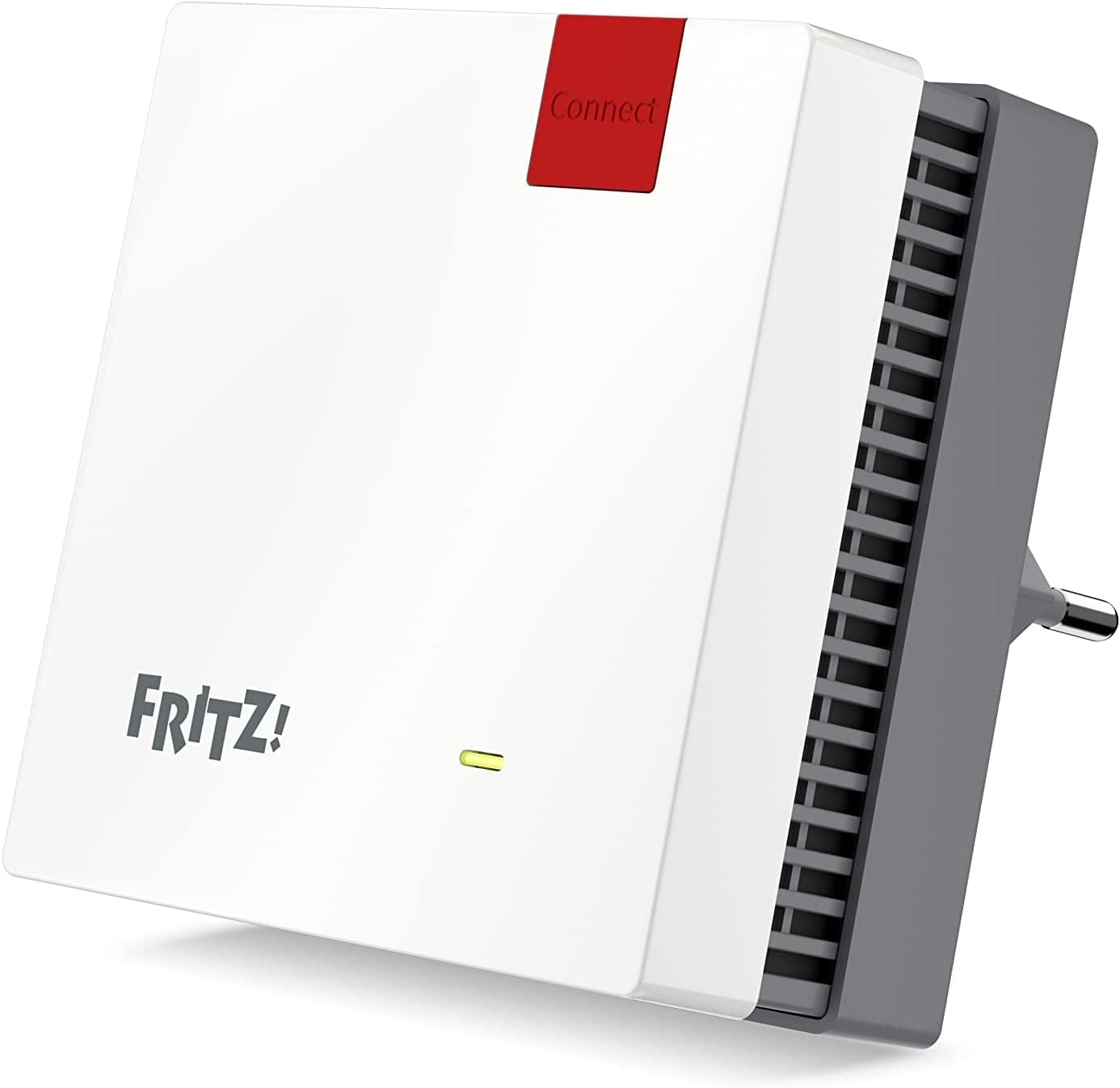 Fritz! Repeater 1200 AX International Repetidor/Extensor Wi-Fi 6 (2,400 Mbps/5 GHz e 600 Mbps/2,4 GHz), Mesh, 1 porta LAN Gigabit, WPS, interface em espanhol