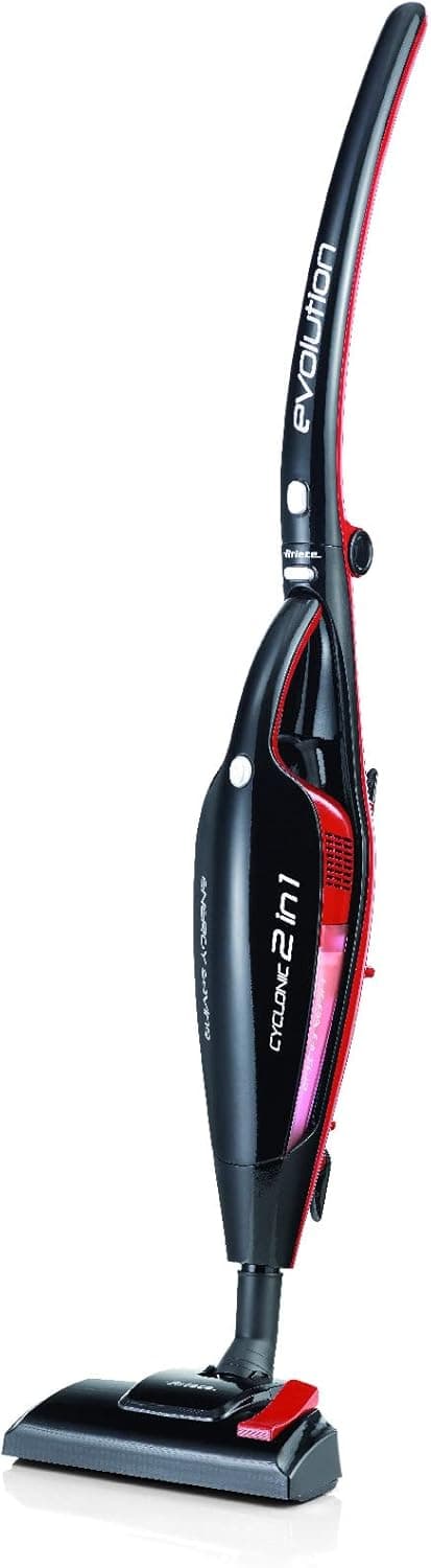 Ariete Evo 2 em 1, 2764 Aspirador de mão com cabo, ciclónico, 600 W, filtro Hepa, preto e vermelho