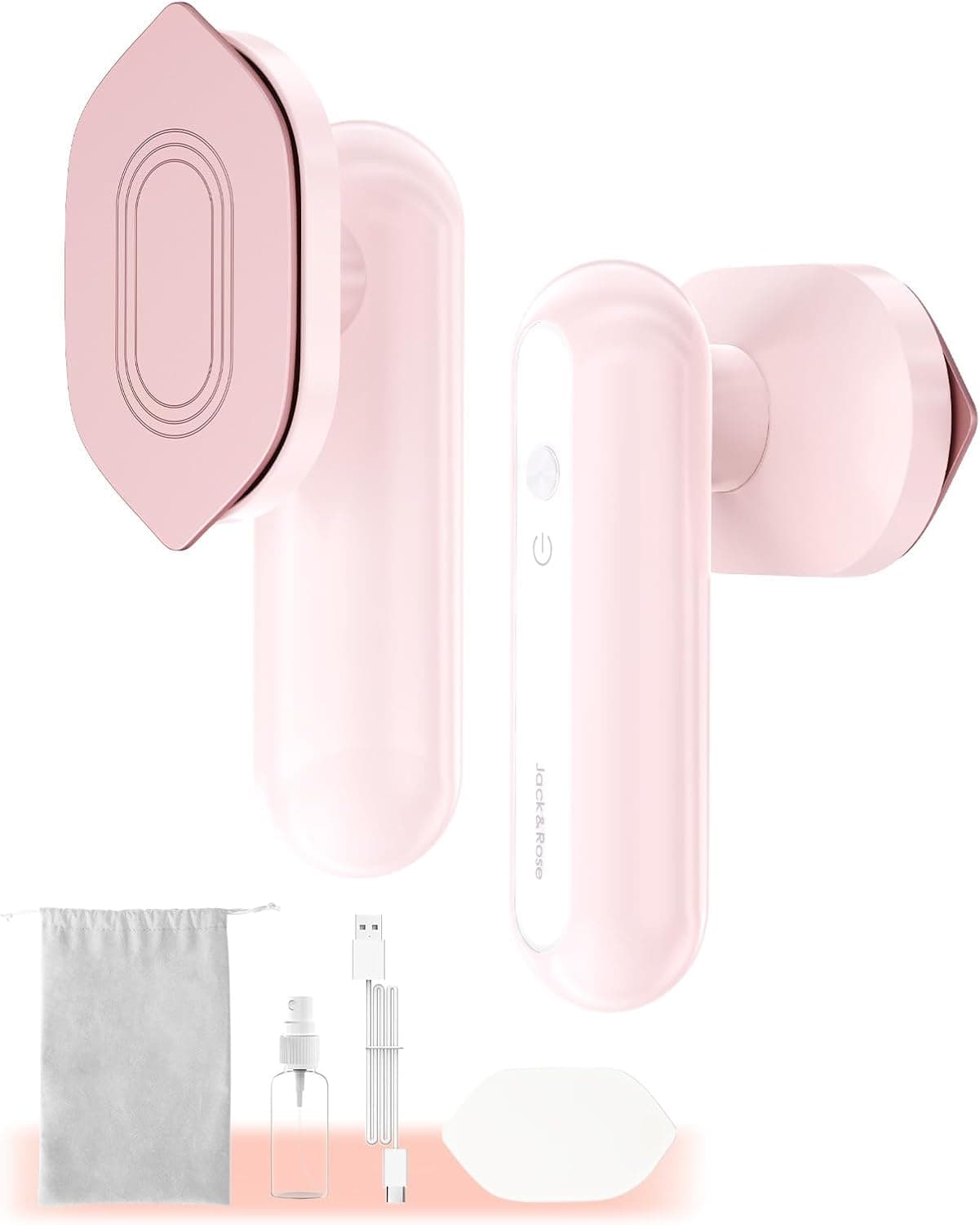 Mini ferro de viagem sem fio, com conector Type-C para voltagem mundial, ferro portátil para roupa sem vapor, aquecimento rápido, conveniente para viagens e em movimento