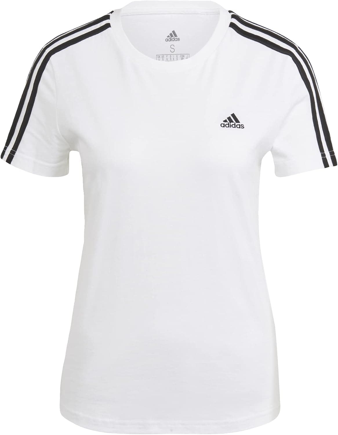 adidas Essentials Slim 3-Stripes T-shirt desportiva de mulher 