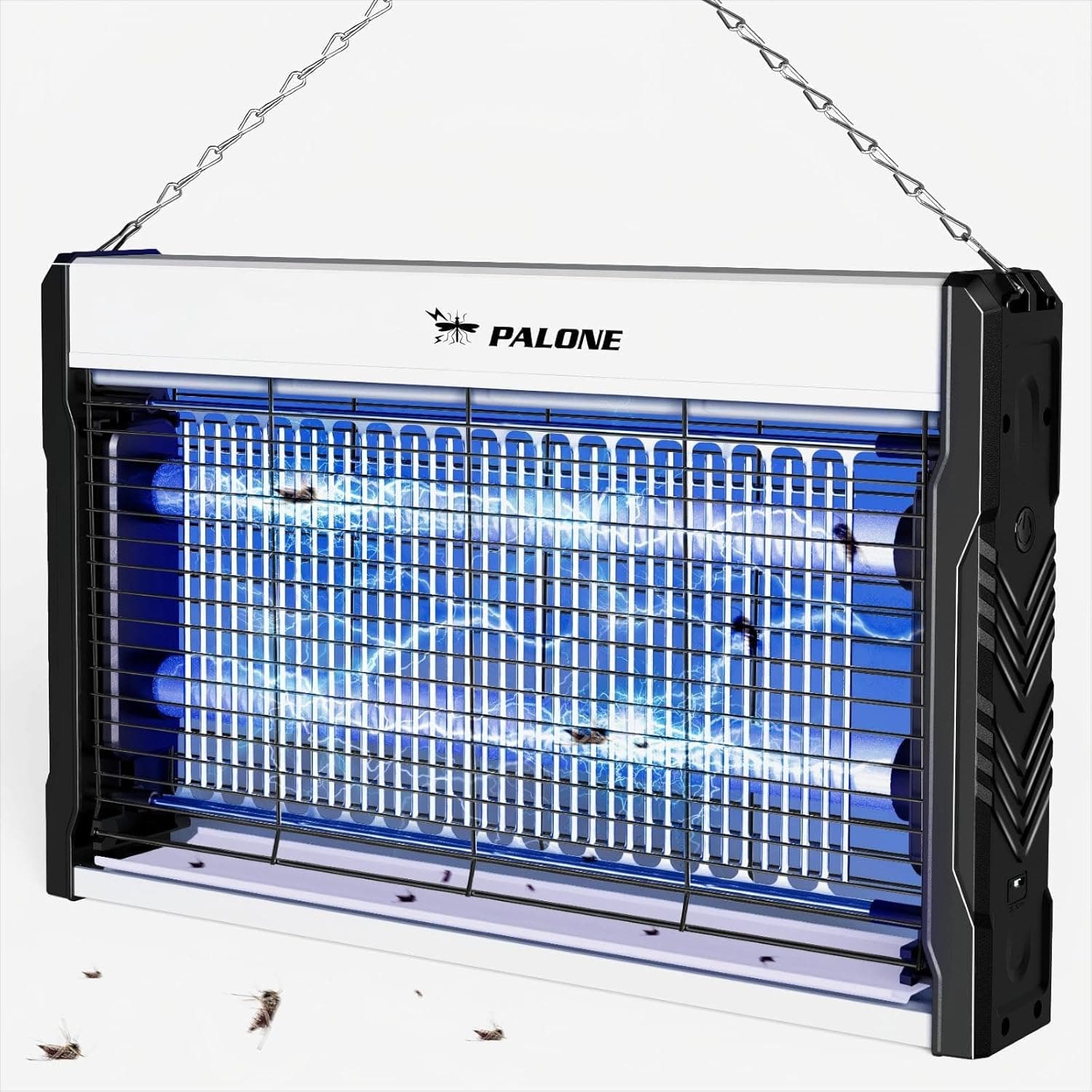 PALONE | Lâmpada elétrica UV anti-mosquitos para interior e exterior com corrente e tabuleiro coletor