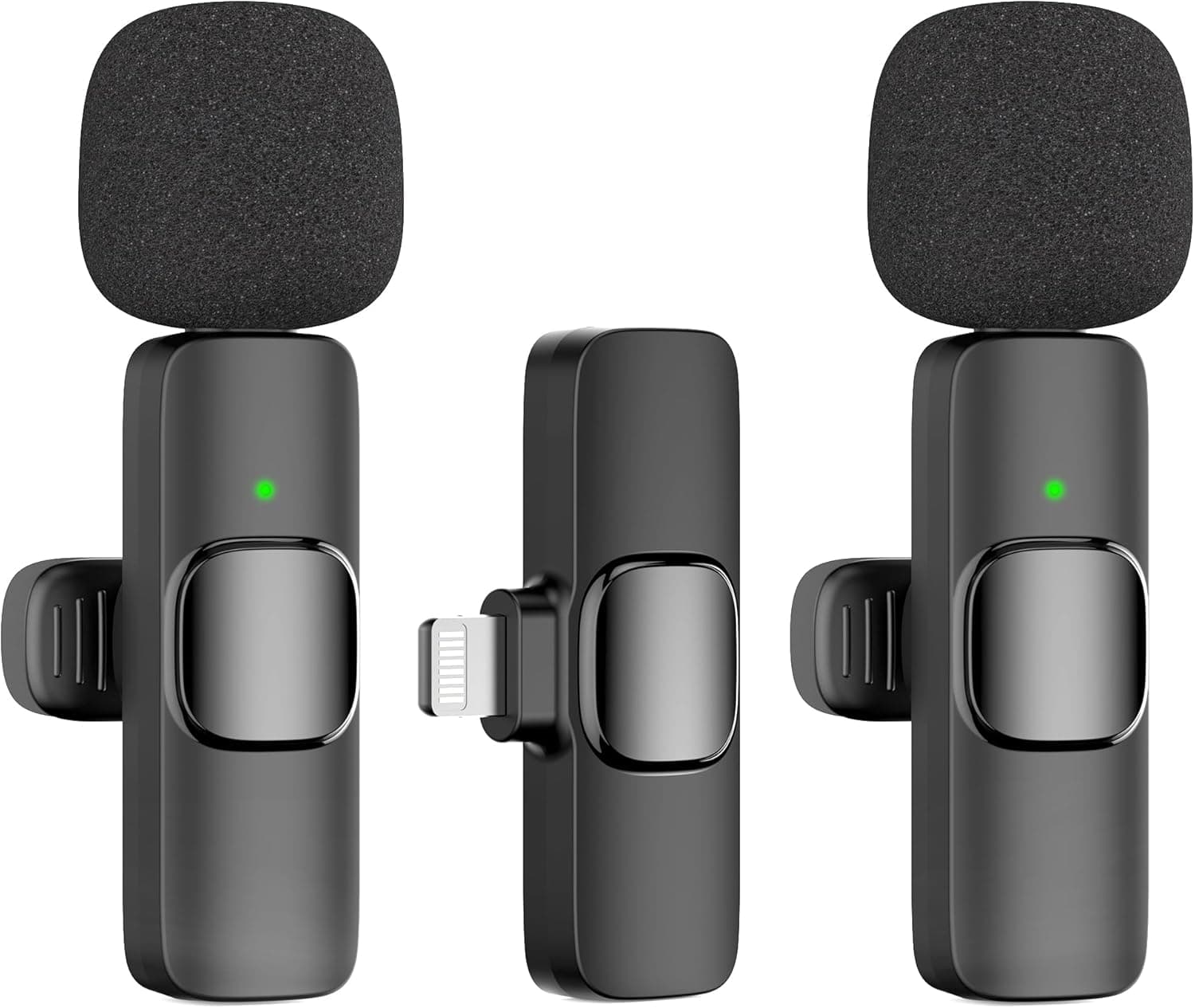 oraolo Microfone Lavalier sem fios para iPhone, iPad, telemóvel, mini microfone iOS com cancelamento de ruído e som cristalino para gravação de vídeo, vlogging, TikTok, YouTube